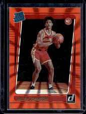 2021-22 Panini Donruss Jalen Johnson Rookie RC Holo Orange Laser #231 Hawks