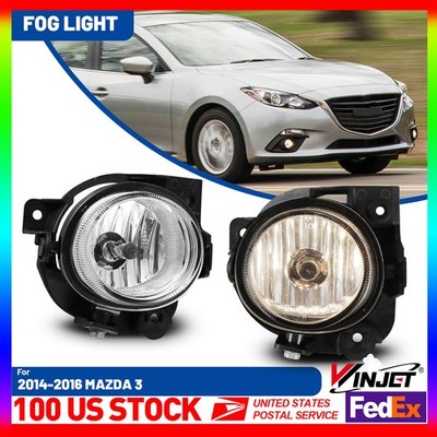 Fog Light for Mazda RX-8 MPV 6 5 3 2 CX-7 CX-5 CX-9 MX-5/Miata Bumper Lamp Pair