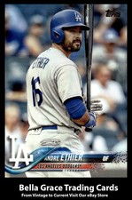 2018 Topps Andre Ethier #655 Los Angeles Dodgers MLB Baseball 