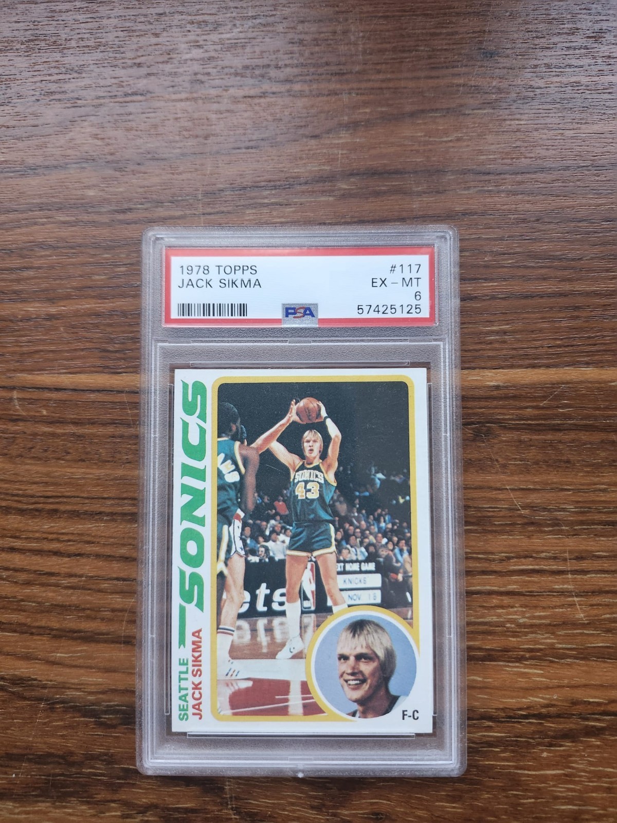 1978-79 Topps - Jack Sikma #117 (RC) - PSA 6