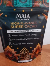 MAIA high-flavanol super Cacao with nattokinase.NET WT 7oz 200g 30 servings