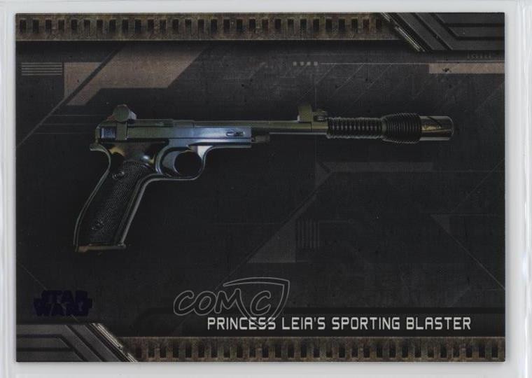2018 Topps Star Wars Galactic Files Reborn Weapons Purple 75/99 #W-1 0ad