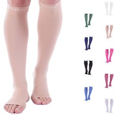Doc Miller Open Toe Compression Stocking 20-30mmHg Recover Varicose Veins SKIN