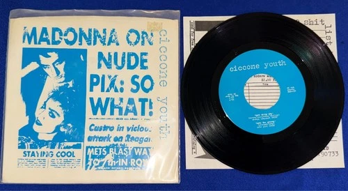 vintage 1986 Ciccone Youth Burnin Up (Madonna)/Into Groovy/Tuff Titty Rap PUNK