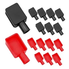 16pcs Battery Terminal Cover Battery Terminal Protector Isolate Soft Rubber 