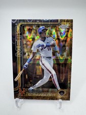 2025 Topps Gilded Collection Darryl Strawberry /25 Gold Lava SSP #35 Mets