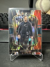 2025 Panini Select Premier - Nick Sirianni Black & Red Shock Prizm #192 Eagles