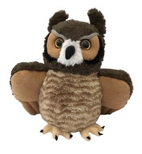 GREAT HORNED OWL WILD REPUBLIC CUDDLEKINS 30cm PLUSH CUDDLY SOFT TOY BIRD TEDDY