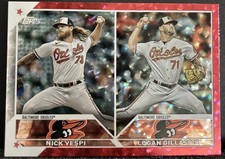 2023 Topps Update NICK VESPI + LOGAN GILLASPIE Red Foil Holo Combo 099 /199 ⚾️