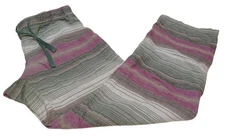 Toad & Co Womens XS Organic Cotton Stripe Flannel Lounge Pants Soft Cozy Earthy