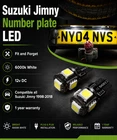 Fit Suzuki Jimny 1998-2018 6000k White number plate light LED