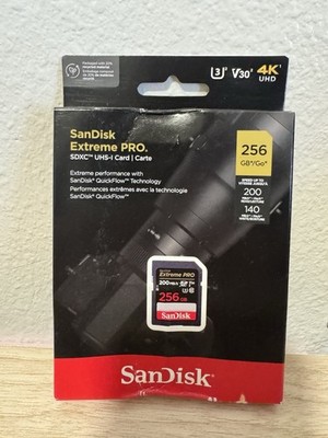 SanDisk Extreme Pro 256GB - SDXC UHS I Memory Card 200MB/s - NEW