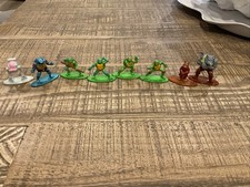 Lot Of 8 Teenage Mutant Ninja Turtles Nano Metalfigs Die Cast Figures