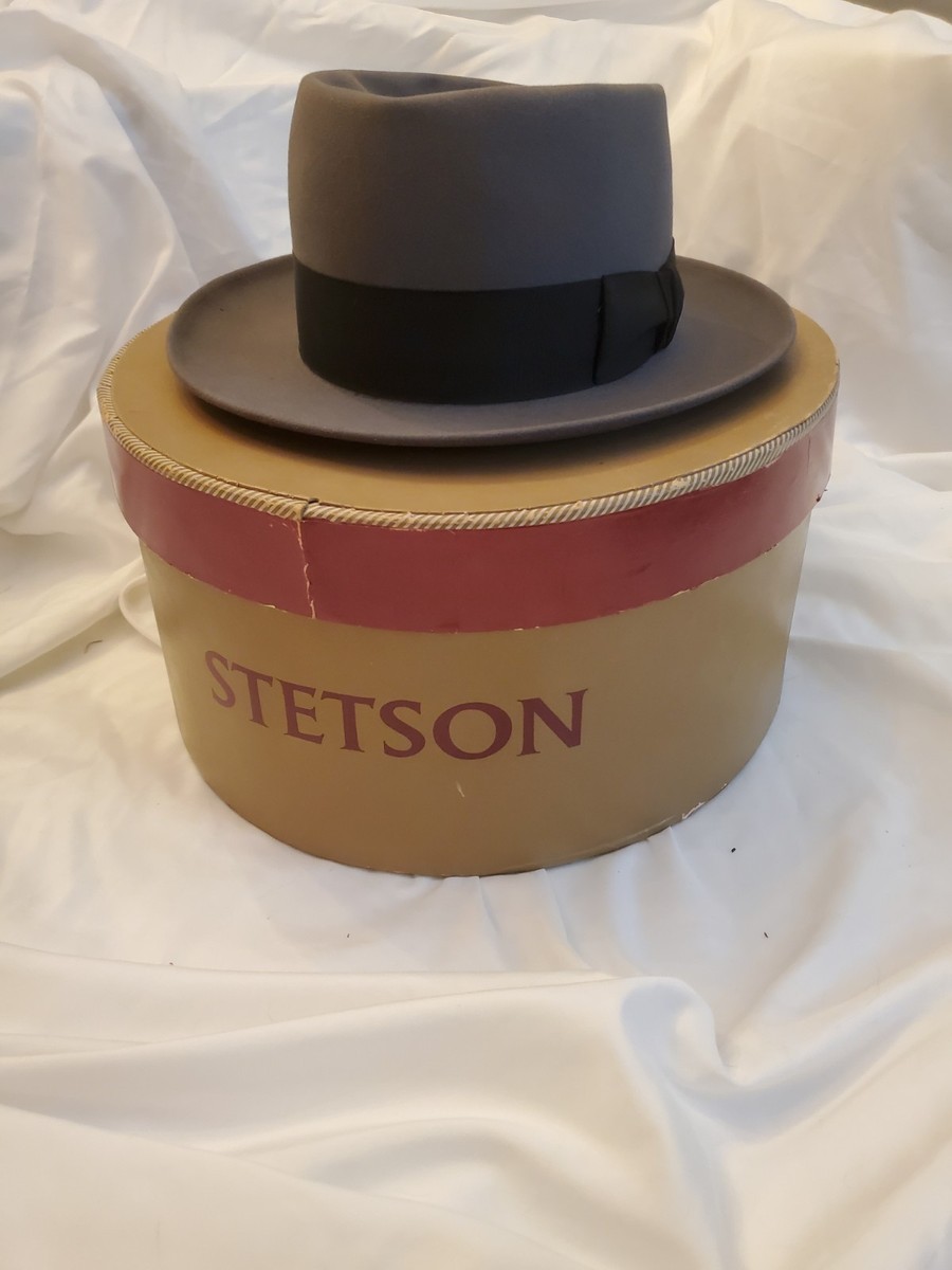 Vintage 1940s Royal Stetson Wool Fedora Size 3/4 Wide Oval With