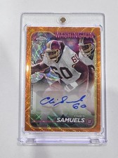 2024 Topps Chrome - Autographs Chris Samuels Orange Wave Refractor /25 (AU)