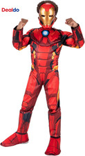 Marvel Iron Man Official Youth Halloween Costume - Premium Quality Padded Jumpsu