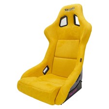 Racing Seat Prisma Series Fiberglass Full Bucket Yellow Vegan Micro Fiber Racing Seat Prisma Series Fiberglass Full Bucket Yellow Vegan Micro Fiber
