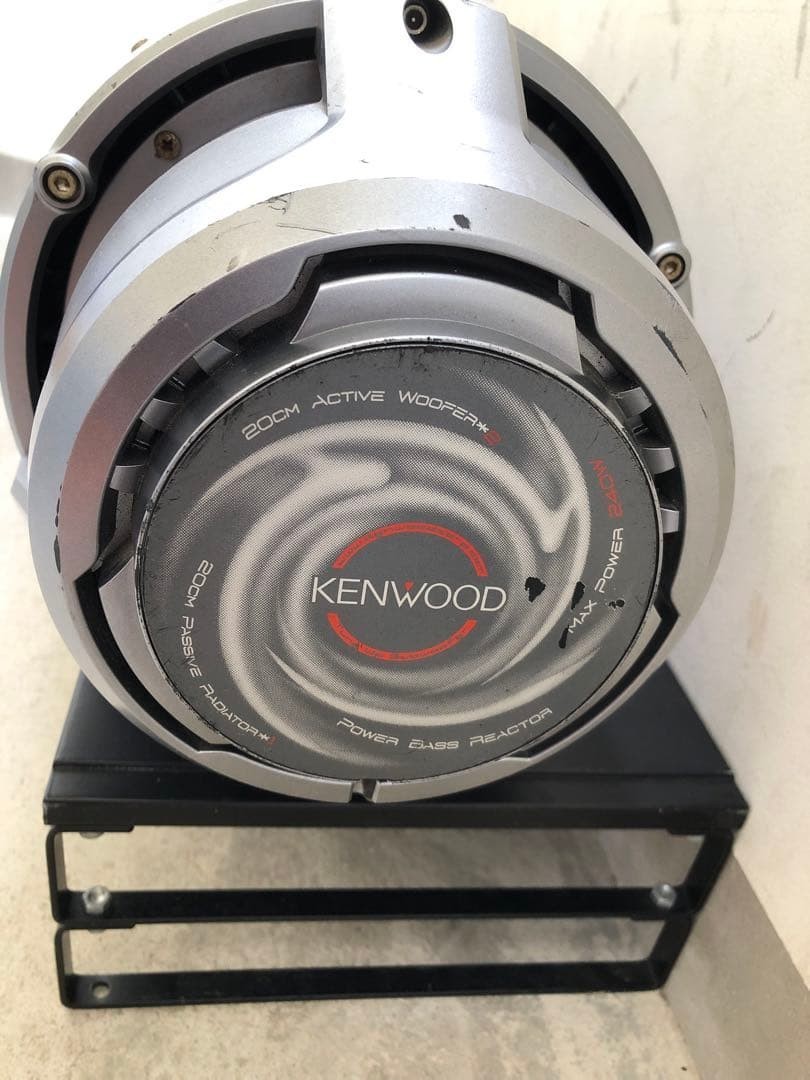 KENWOOD SW2OIX ウーファー For Parts] KENWOOD SW201X Powered Subwoofer Rare Vintage Car Audio
