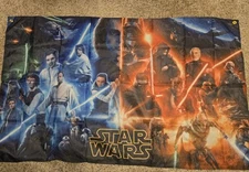 New STAR WARS THE FORCE AWAKENS WALL BANNER FLAG Size 3x5 ft Mancave Theater