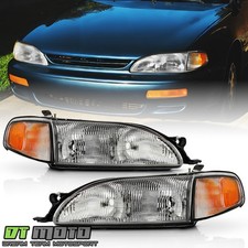 For 1995-1996 Toyota Camry Headlights Headlamps W Corner Lights 4pc Leftright