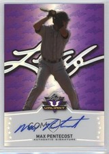 2014 Leaf Valiant Purple Prismatic 10/25 Max Pentecost #BA-MP1 Auto 0t3