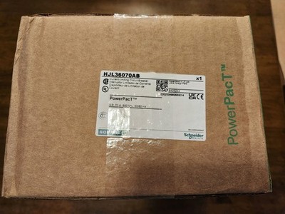 SQUARE D 70 AMP CIRCUIT BREAKER 600 VAC / 250 VDC 3 POLE  HJL36070AB PowerPact