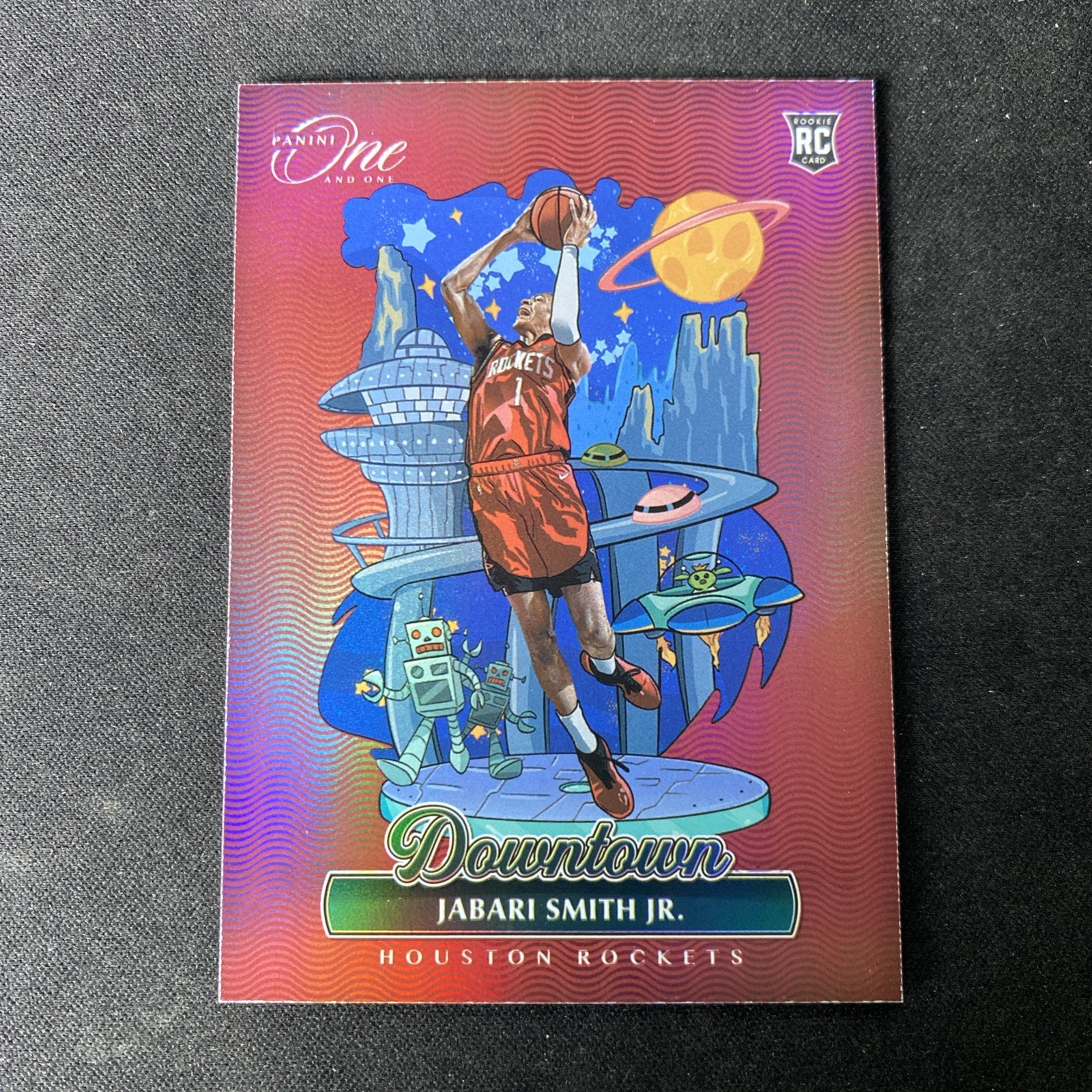 2022-23 Panini One And One Jabari Smith Jr. #18 Downtown RC Case Hit SSP