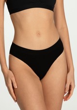 Klassische Damen-Slips aus Bambusfaser, schwa...