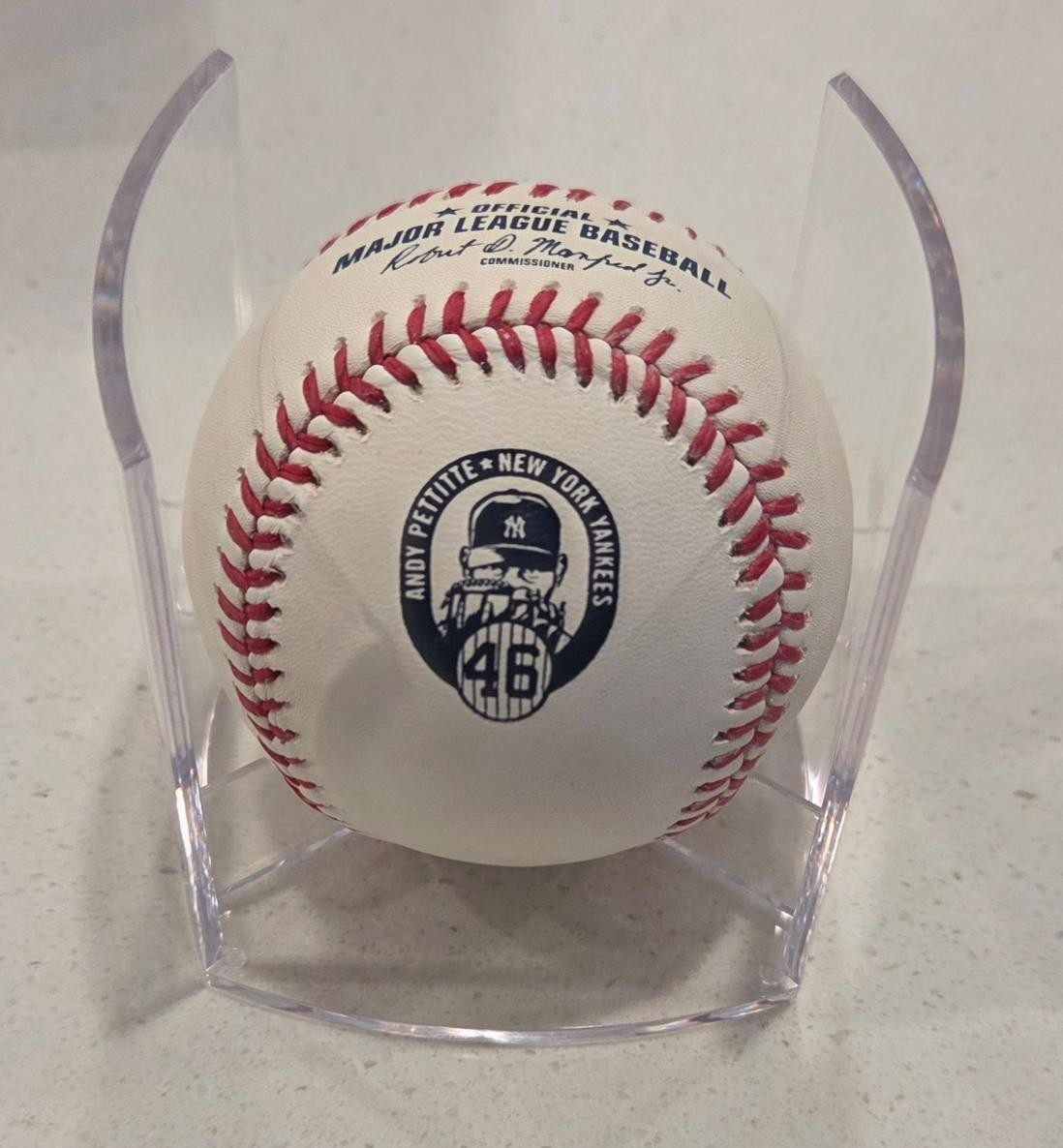 Rawlings Official ANDY PETTITTE #46 Retirement Baseball New York Yankees Astros