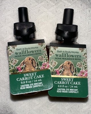 *NEW* EASTER ~ SWEET CARROT CAKE ~ WALLFLOWER BULB  ~ Bath & Body Works 2 Set