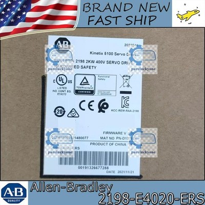 Factory Sealed NEW PLC 2198-E4020-ERS Kinetix 5100 400V Class Servo Drive