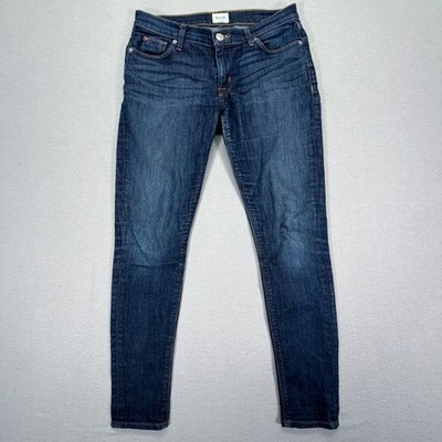 Hudson Skinny Jeans Womens 27 Good Dark Wash Stretch Denim Low Rise Five Pocket