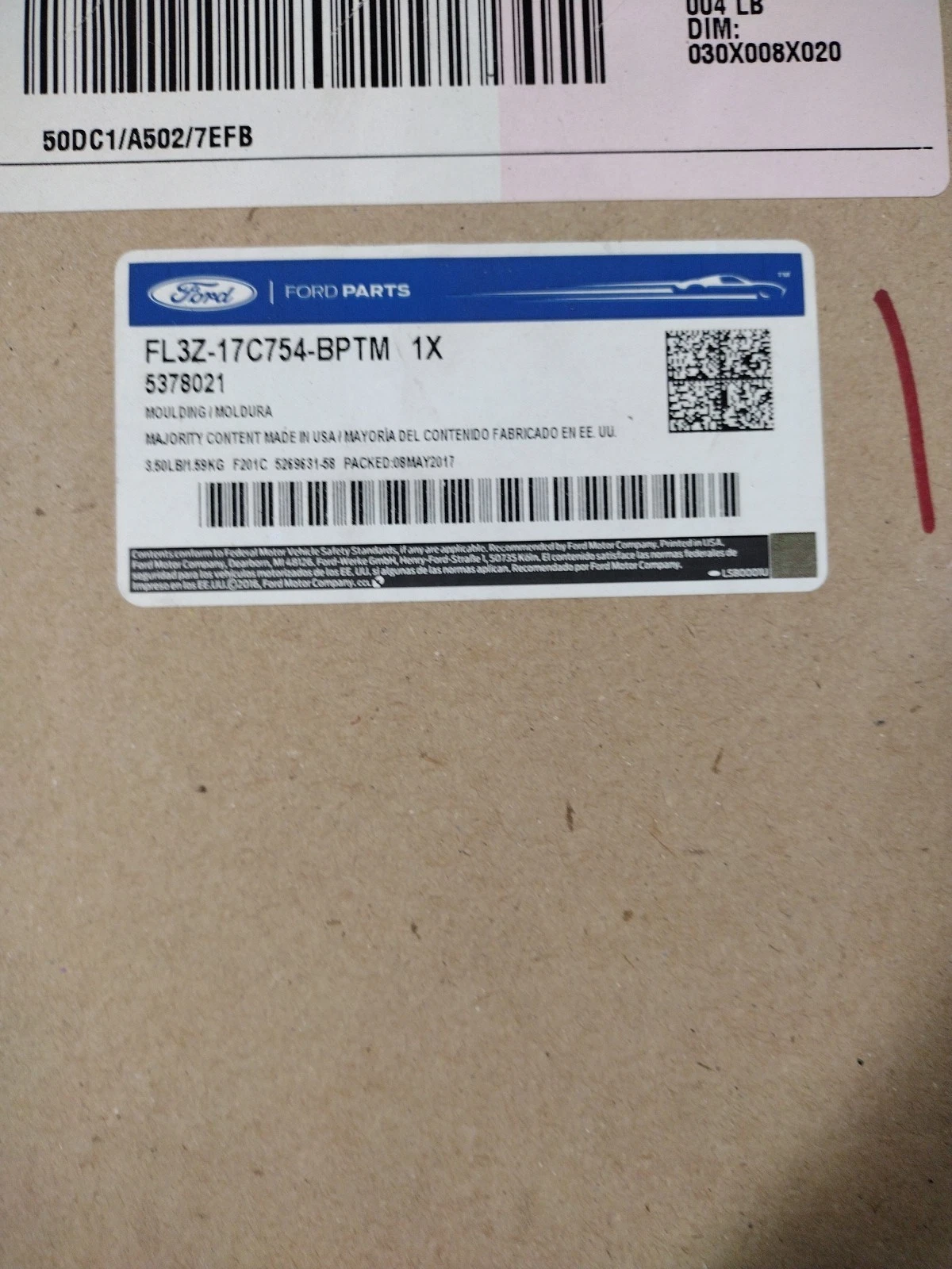 Moldura de recorte para Ford F-150 (N/P FL3Z17C754BPTM)
