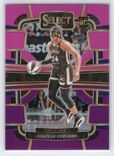 Aaliyah Edwards - 2024 Select WNBA - Pink and Purple #/99 - Rookie - Mystics