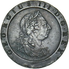 1797 Cartwheel Twopence - George III British Copper Coin - Nice
