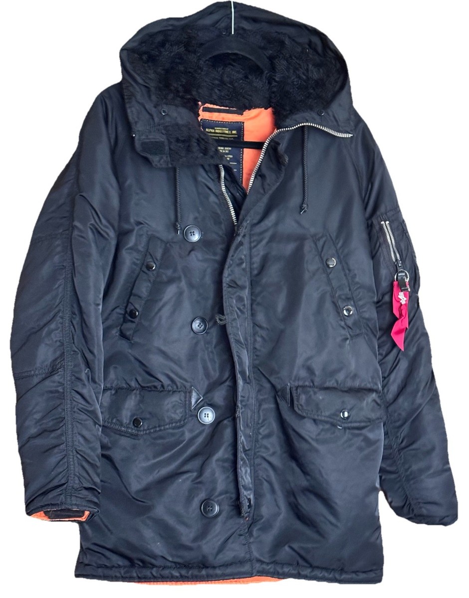 Alpha Industries Slim Fit N-3B Parka Coat Cold Weather Jacket