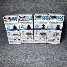 NeilMed Sinus Rinse 4 Four Boxes Bottles 8 OZ+Packets NEW SEALED