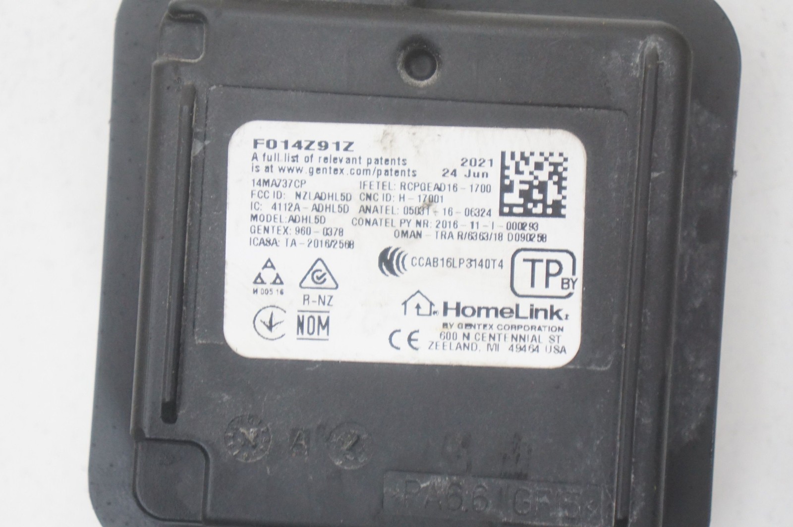 Homelink Control Module Unit OEM 14MA737CP Mclaren GT 2022