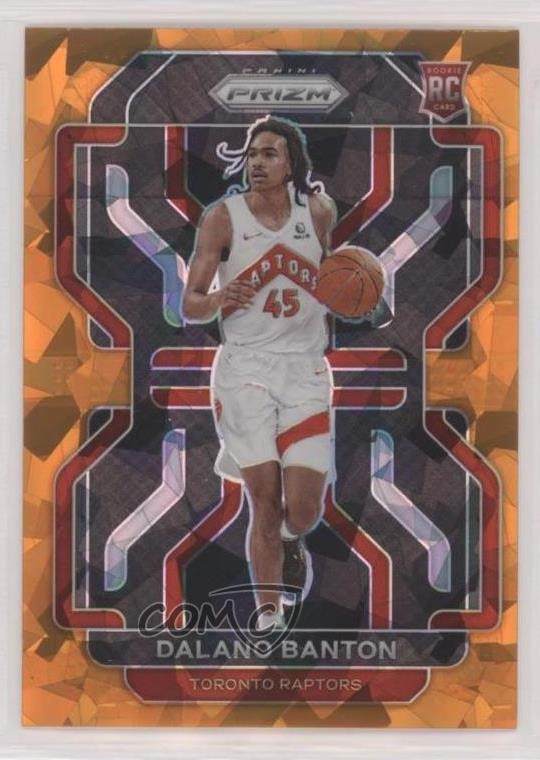 2021-22 Panini Prizm Orange Ice Prizm Dalano Banton #328 bn5