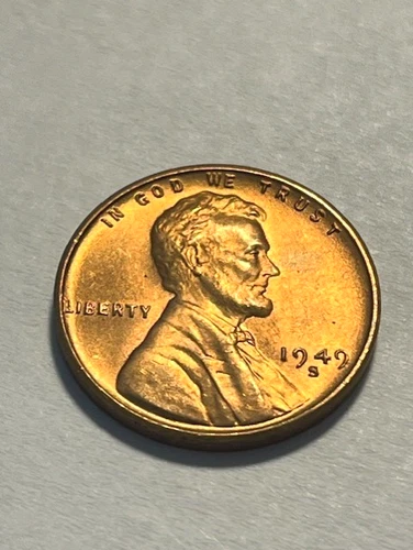 1949-S Lincoln Wheat Cent/Red/BU #11610-2