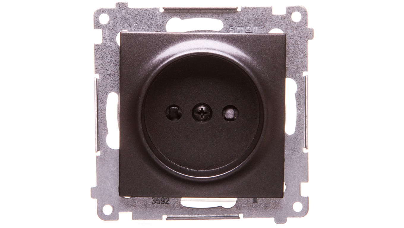 Simon 54 Single Socket B/U 16A IP20 Anthracite DG1Z.01/48