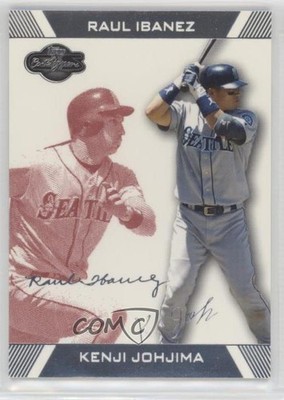 2007 Topps Co-Signers Red 86/299 Kenji Johjima Raul Ibanez #18 0af