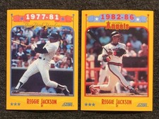 (2) 1988 Score (Set Break) - #502 (1977-81); #503 (1982-1986) Reggie Jackson