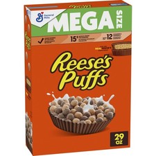 REESE'S PUFFS Chocolatey Peanut Butter Cereal, Kids 29 Ounce Pack of 1