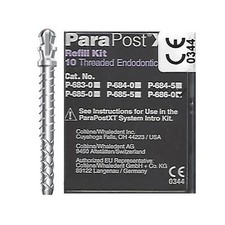 Coltene Whaledent ParaPost XT Titanium Threaded Posts 10/Pk Original package