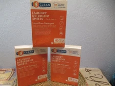 3 PACK: Boulder Clean Laundry Detergent, 120 Sheets Free & Clear 240 Loads