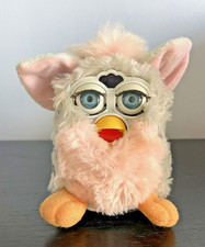 1998 Furby Series 1 Snow Leopard Blue Eyes Tiger Electronics Tested Working