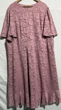 Joanna Hope Pink Lace Outer Midi Dress Size 30