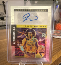 Panini Flux 2022-23 Jalen Williams Rookie Autograph Influx #AI-JLW Thunder NBA