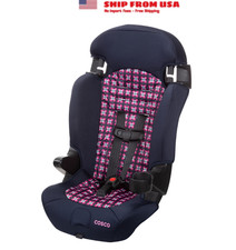 Cosco Kids Finale 2-in-1 Toddler Booster Car Seat, Peony Tiles II, Harness Boost